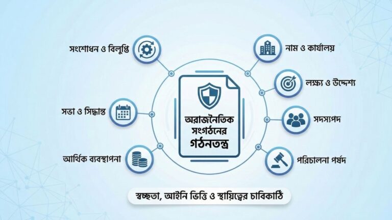 অরাজনৈতিক সংগঠনের গঠনতন্ত্র