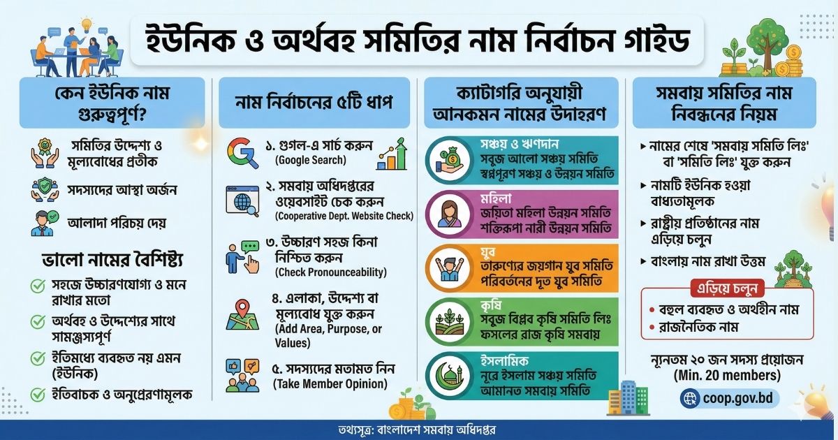 আনকমন সমিতির নাম