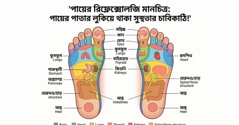 পায়ের রিফ্লেক্সোলজি পায়ের পাতায় কীভাবে লুকিয়ে আছে সম্পূর্ণ শরীরের সুস্থতা