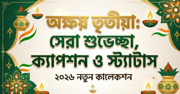 অক্ষয় তৃতীয়া শুভেচ্ছা বার্তা, ক্যাপশন ও স্ট্যাটাস ২০২৬