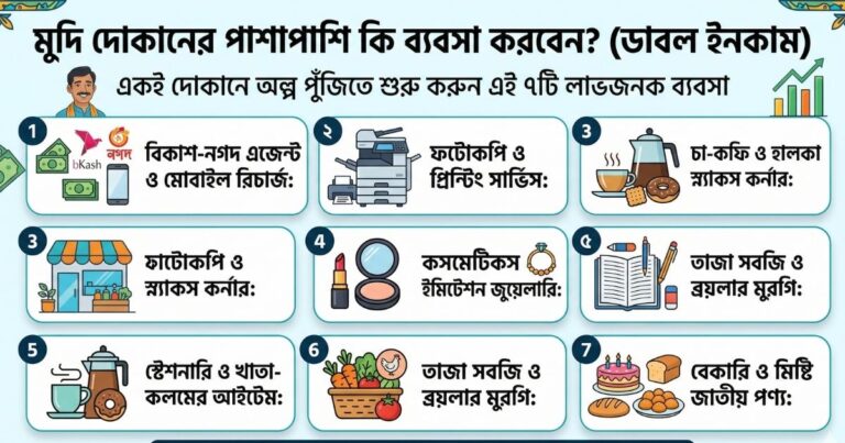 মুদি দোকানের পাশাপাশি কি ব্যবসা করা যায়