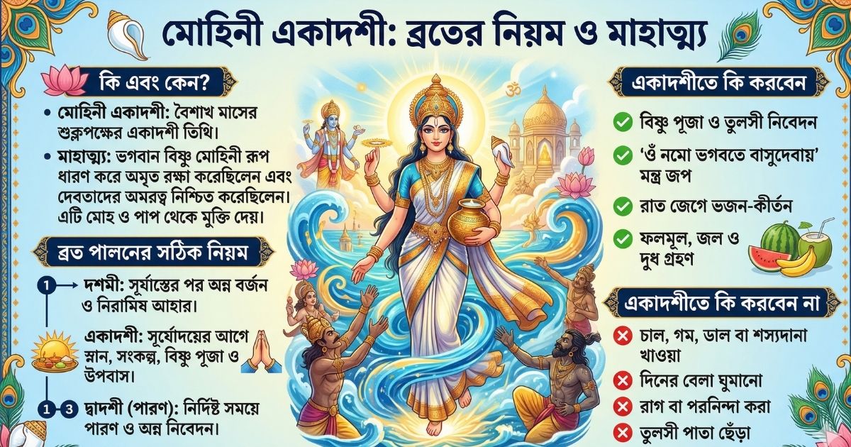 মোহিনী একাদশী ব্রতের নিয়ম, মাহাত্ম্য ও আধ্যাত্মিক মুক্তি