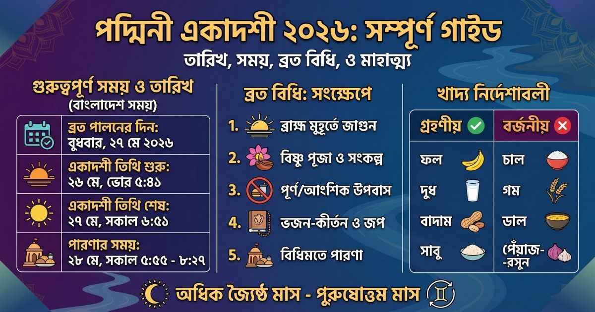 পদ্মিনী একাদশী ২০২৬