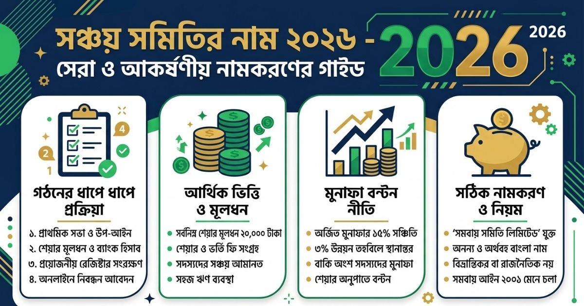 সঞ্চয় সমিতির নাম ২০২৬