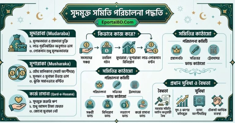 সুদমুক্ত সমিতি পরিচালনা পদ্ধতি