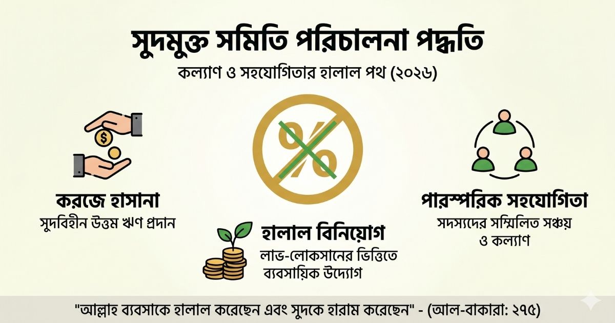 সুদমুক্ত সমিতি পরিচালনা পদ্ধতি ২০২৬
