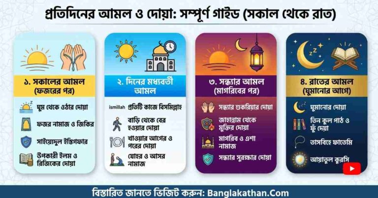প্রতিদিনের আমল ও দোয়া