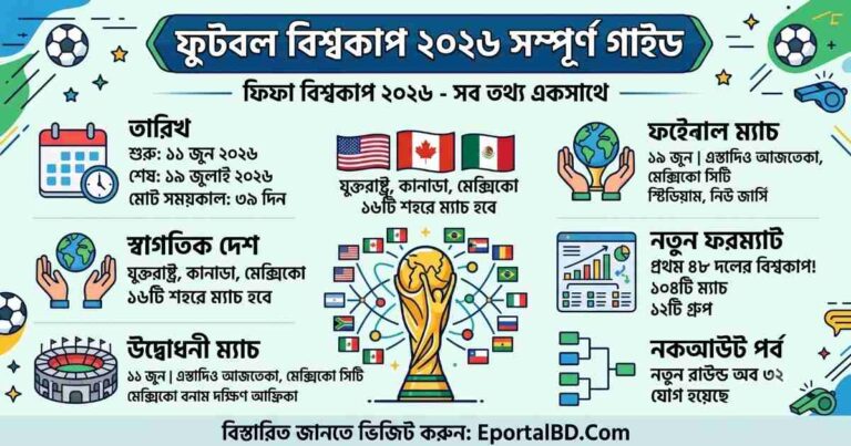 ফুটবল বিশ্বকাপ ২০২৬ কবে শুরু হবে
