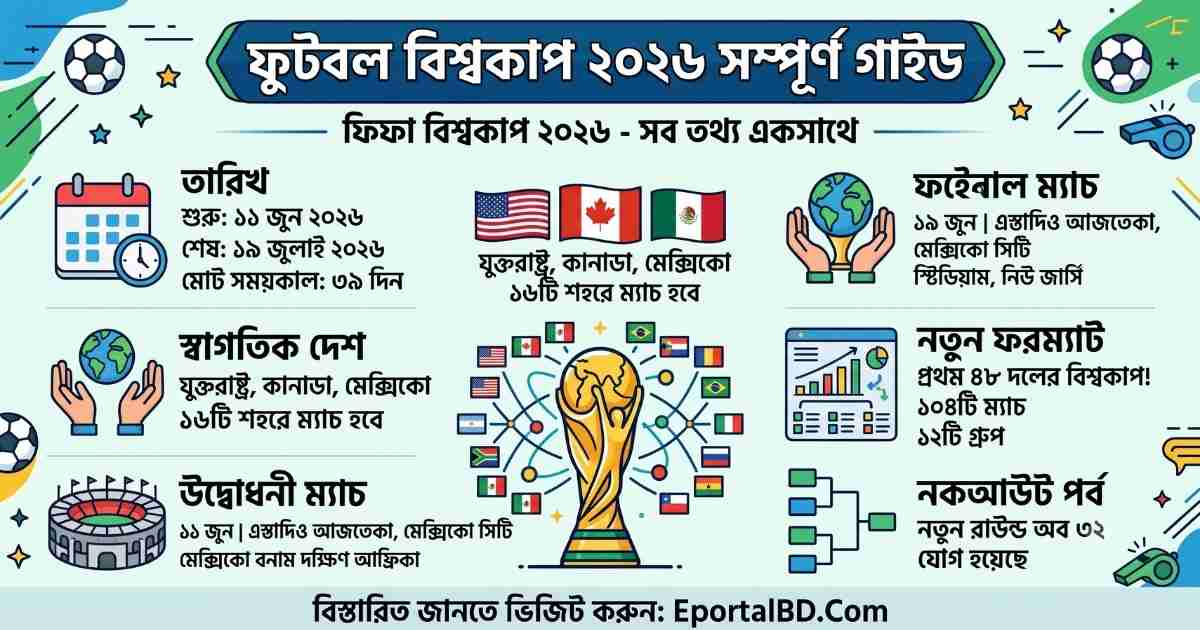 ফুটবল বিশ্বকাপ ২০২৬ কবে শুরু হবে